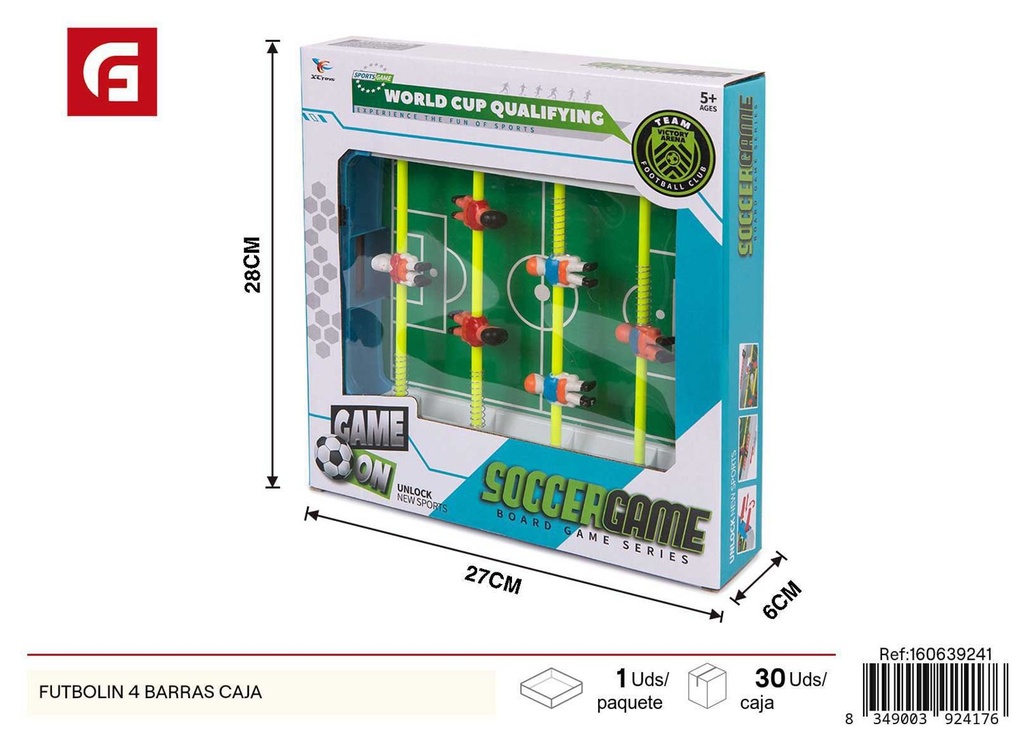 Futbolín 4 barras - Juguetes de mesa