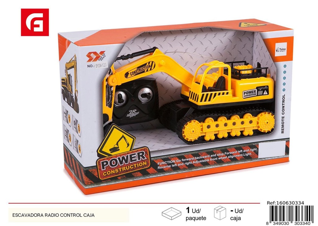 Excavadora R/C caja - Juguetes