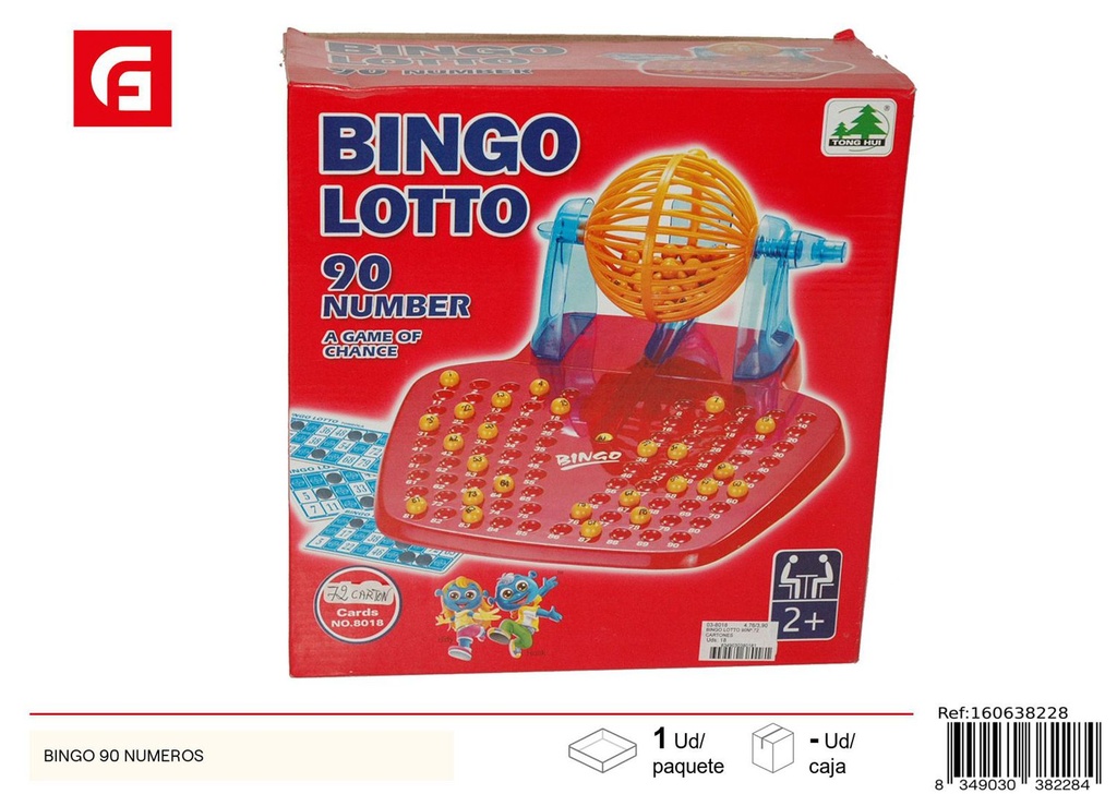 Juego de Bingo 90 números - Juegos de mesa y diversión