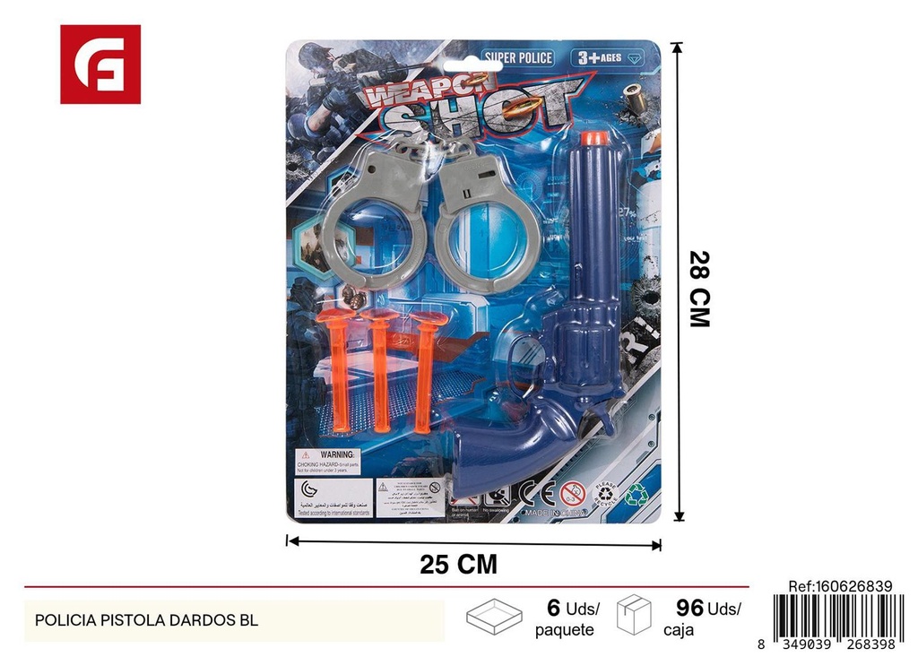 Juguete policía pistola dardos - Juguetes