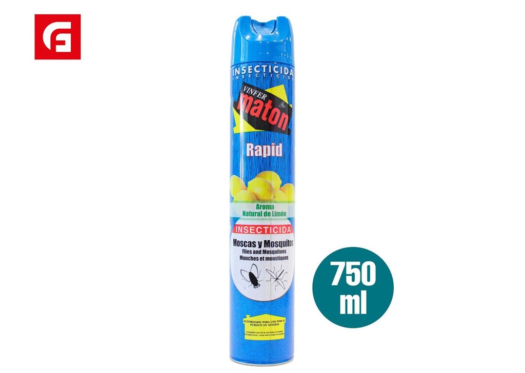 Insecticida spray 750ml Maton para control de plagas en el hogar