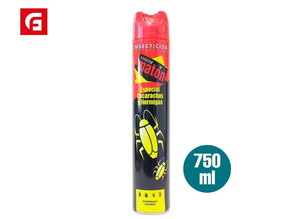 Aerosol insecticida Maton CUCAS 750ml para cucarachas