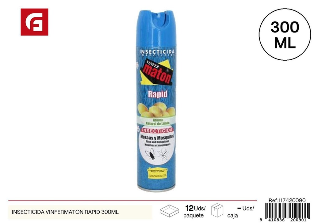 Insecticida Vinfermaton Rapid 300ml para control de plagas en el hogar