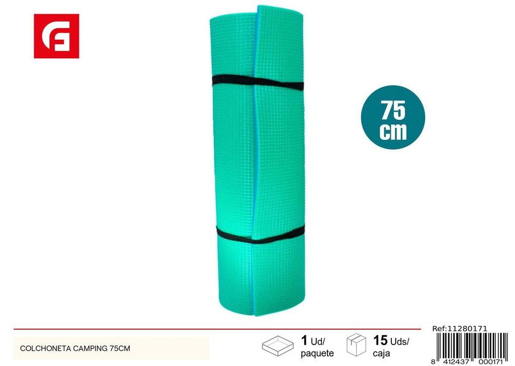 Colchoneta de camping 75 cm - Equipamiento de fitness y camping