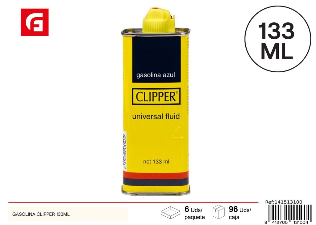 Clipper gasolina 133 ml - Recargas para encendedores