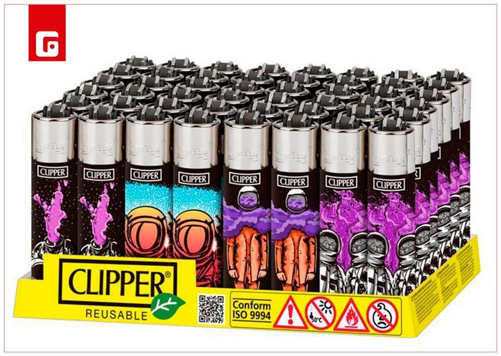 Mechero Clipper Large Psychedelic 4 B-48 para fumadores