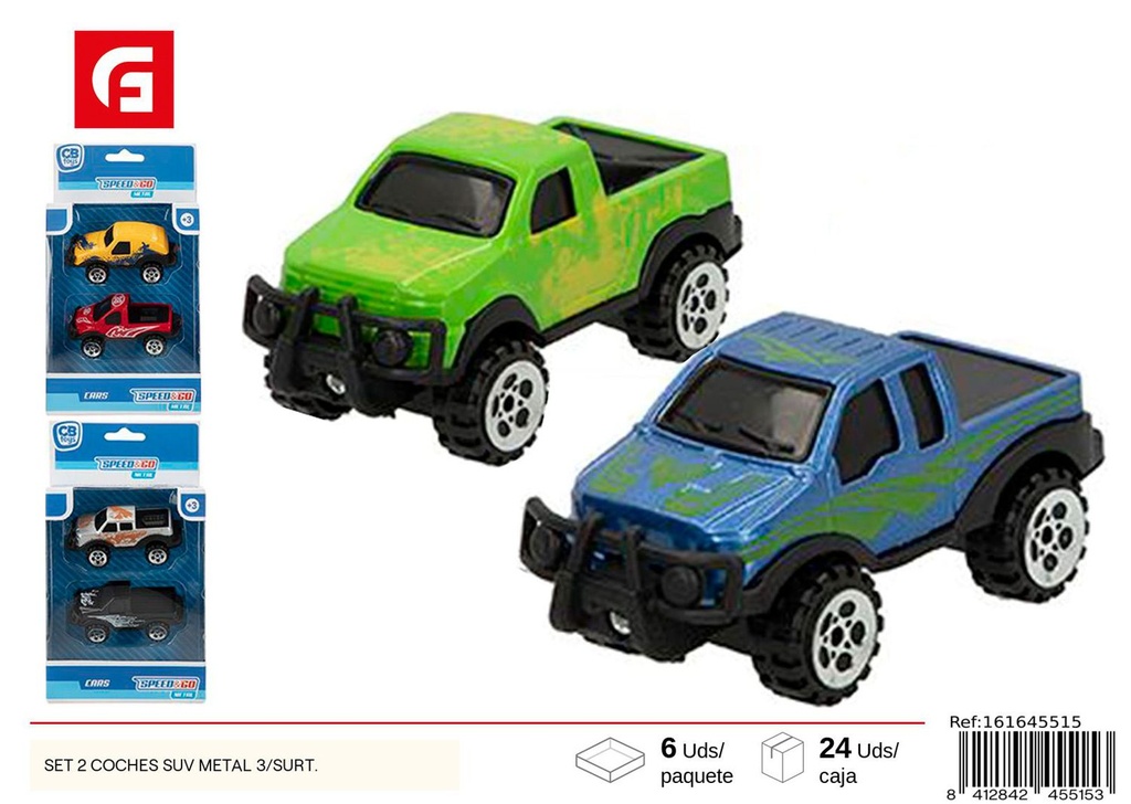 Set 2 coches SUV metal - Juguetes para niños