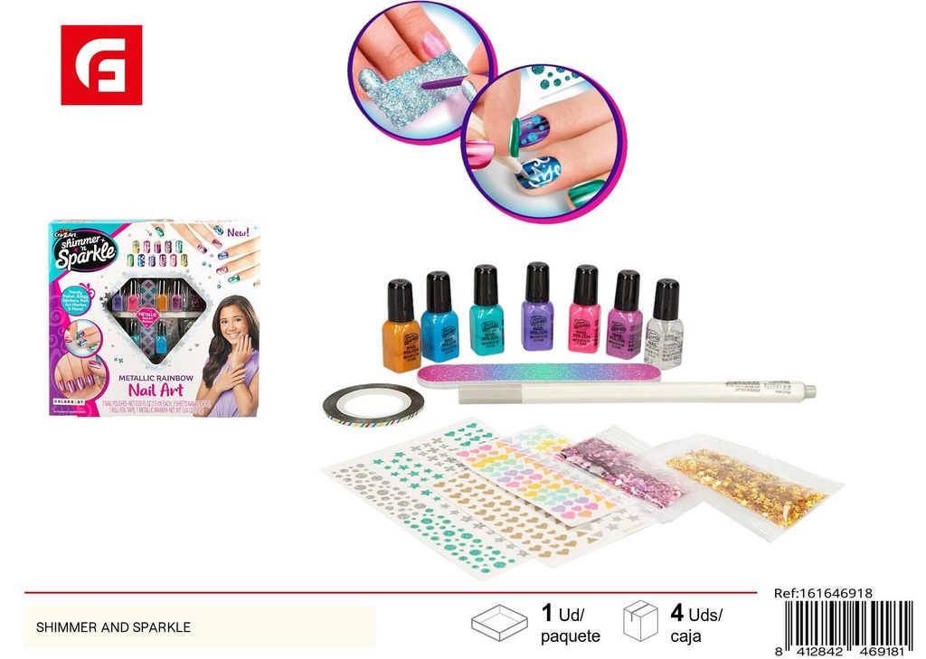 Set de maquillaje y manicura para niños - Diversión creativa y estilizada