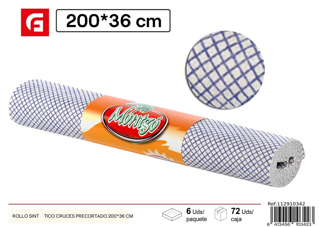 Rollo Sintético Cruces Precortado 200x36 cm - Productos de limpieza