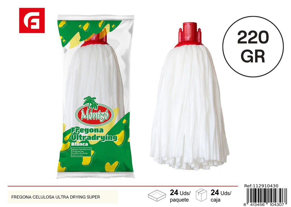 Fregona celulosa ultra absorbente 220 g - Artículos de limpieza