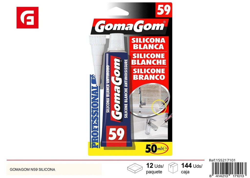 Silicona Gomagom N59 - Adhesivos de manualidad