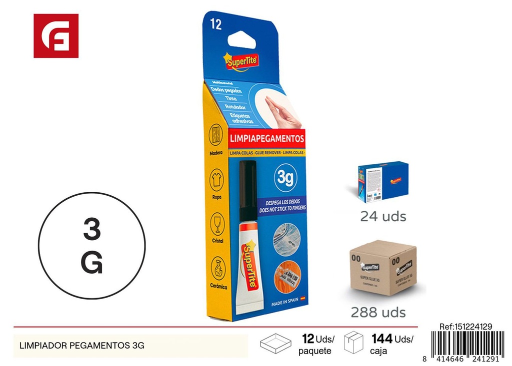 Limpiador de pegamentos 3g - Manualidades