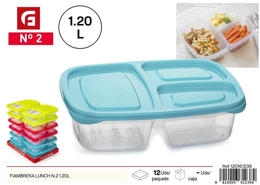 Fiambrera Lunch N.2 1.20L - Utensilios de comida