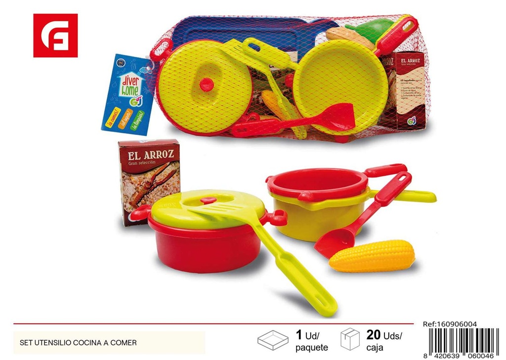 Set utensilios de cocina para jugar - Juguetes de cocina