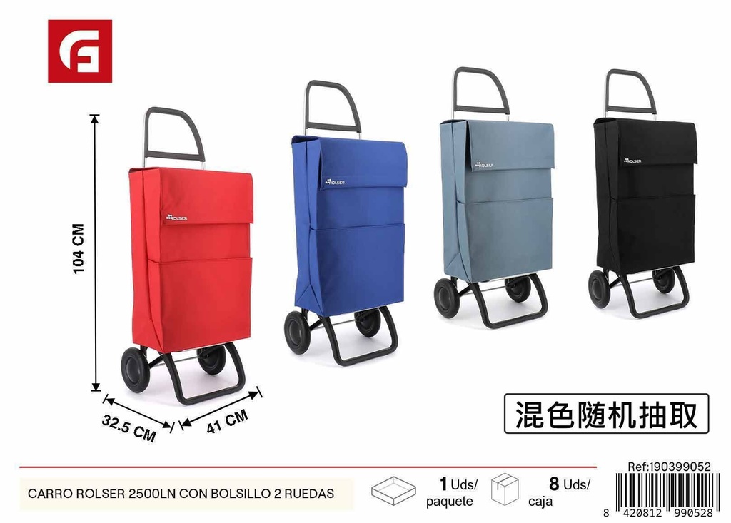 Carro Rolser 2500LN con bolsillo 2 ruedas - Utensilios de cocina y carros de compras
