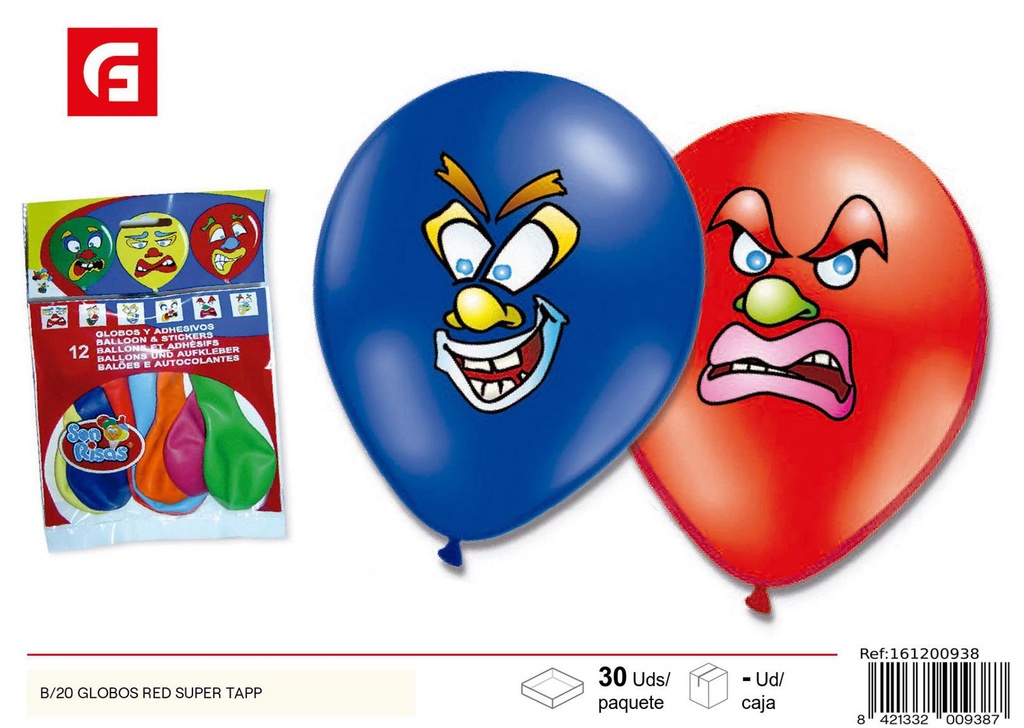 Globos redondos super B/20 - Artículos de fiesta