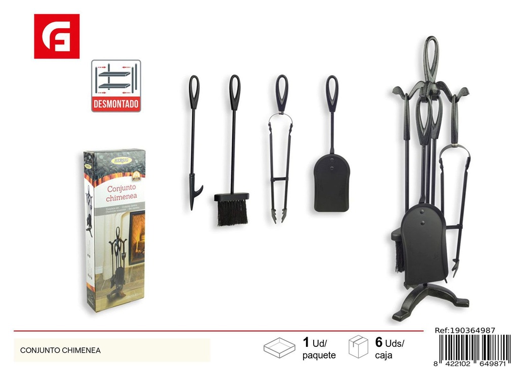 Conjunto de chimenea - Accesorios de cocina y chimeneas