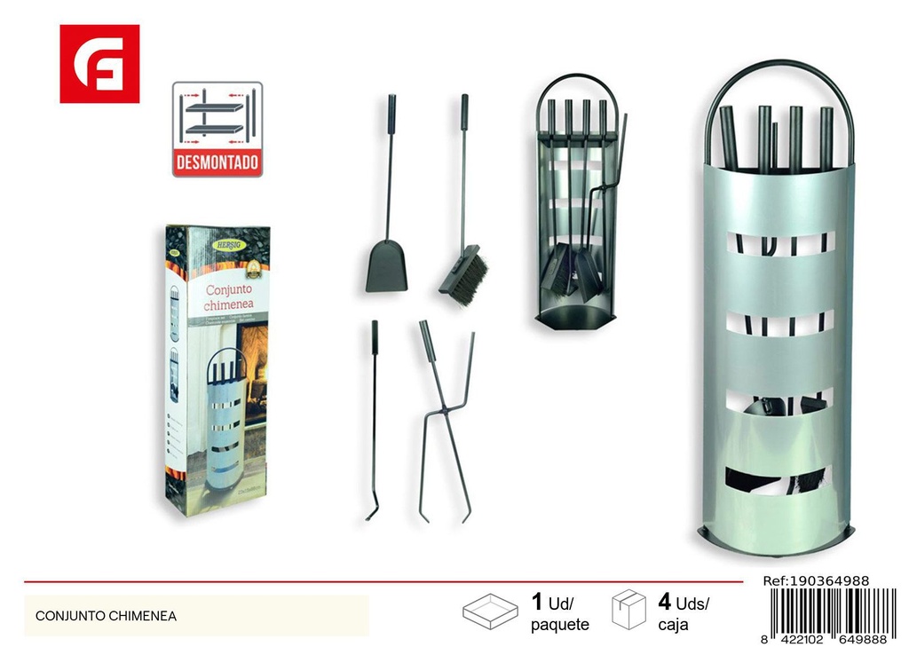 Conjunto de chimenea - Accesorios de cocina y chimeneas