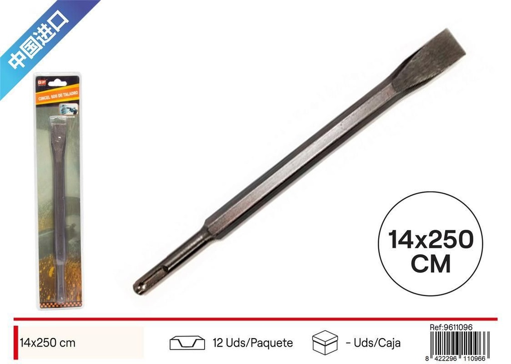 Cincel SDS para taladro 14*250cm para construcción