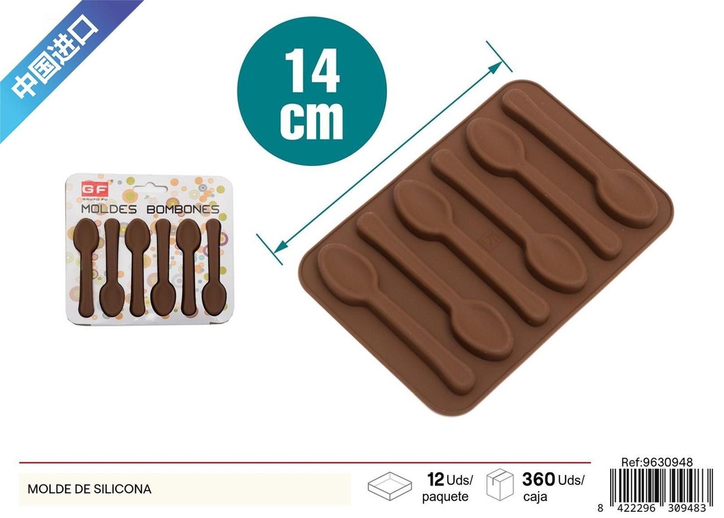 Molde de silicona para chocolate en cuchara - Utensilios de cocina