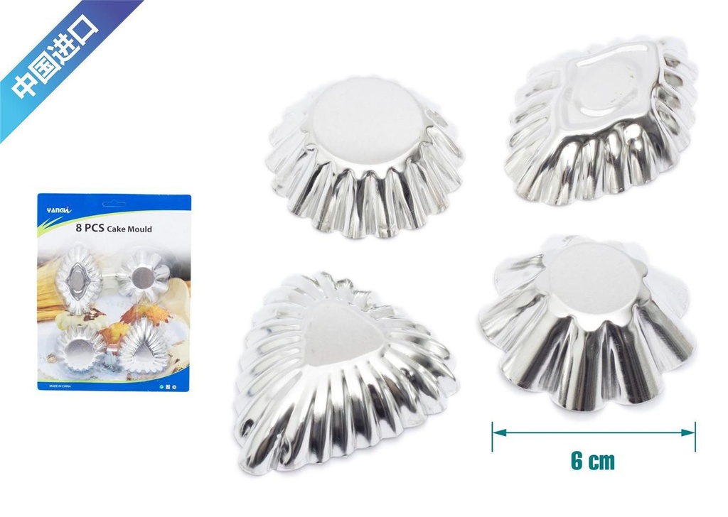 Molde de pastel 8 pcs - Utensilios de cocina