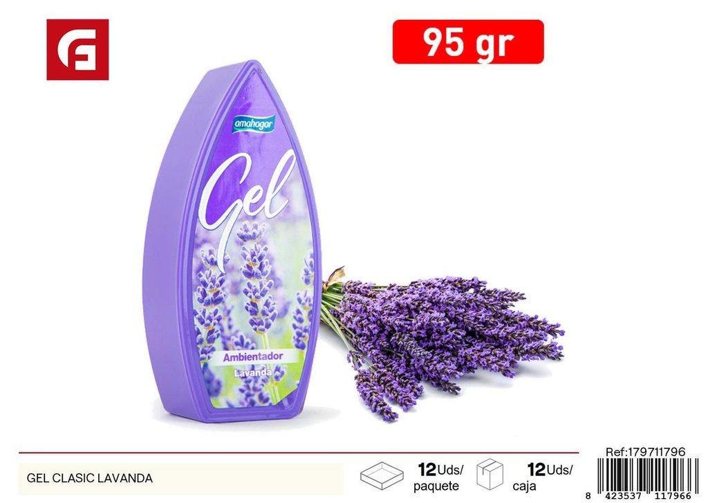 Gel ambientador clásico lavanda - Ambientadores en gel