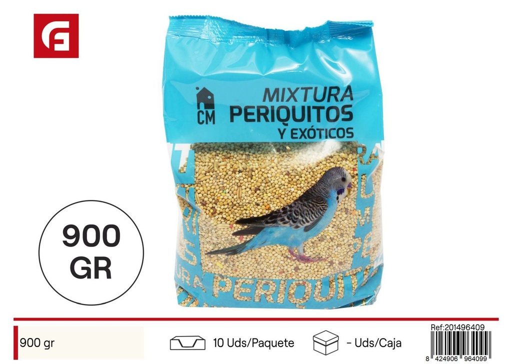 Mixtura periquito 900gr para alimentación de aves