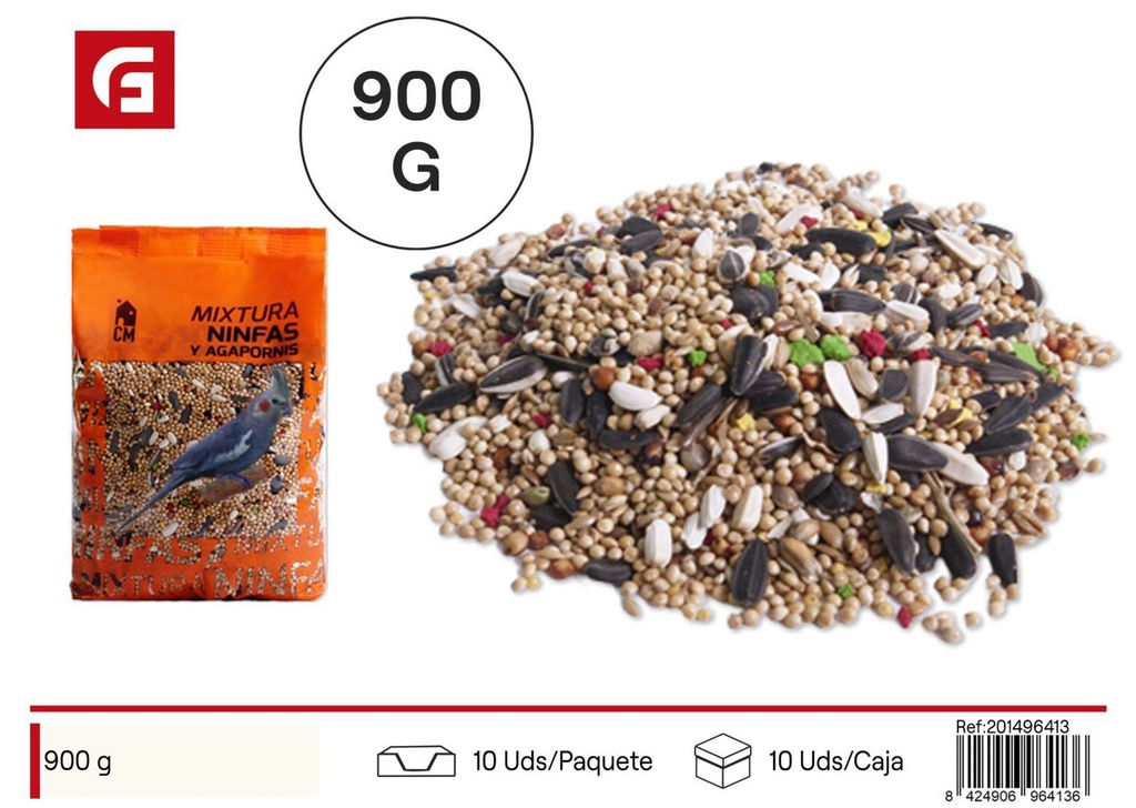 Mixtura Ninfa 900gr para alimentación de aves