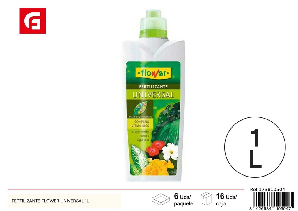 Fertilizante universal Flower 1L - Cuidados de jardín