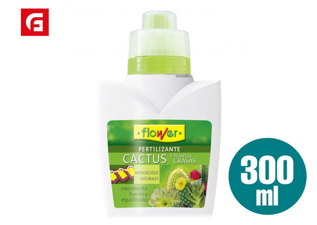 Abono fertilizante para flores y cactus 300ml - Jardinería