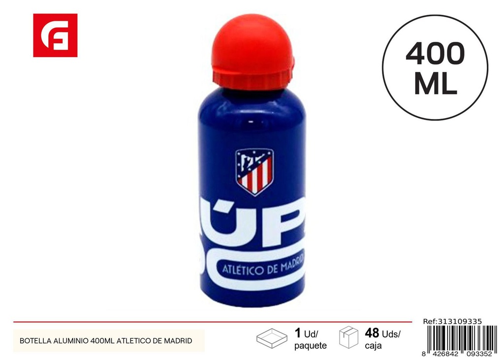 Botella de aluminio 400 ml Atlético de Madrid - Envase térmico