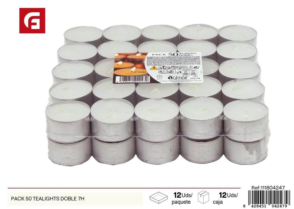 Pañuelo de 50 tealights - Velas aromáticas