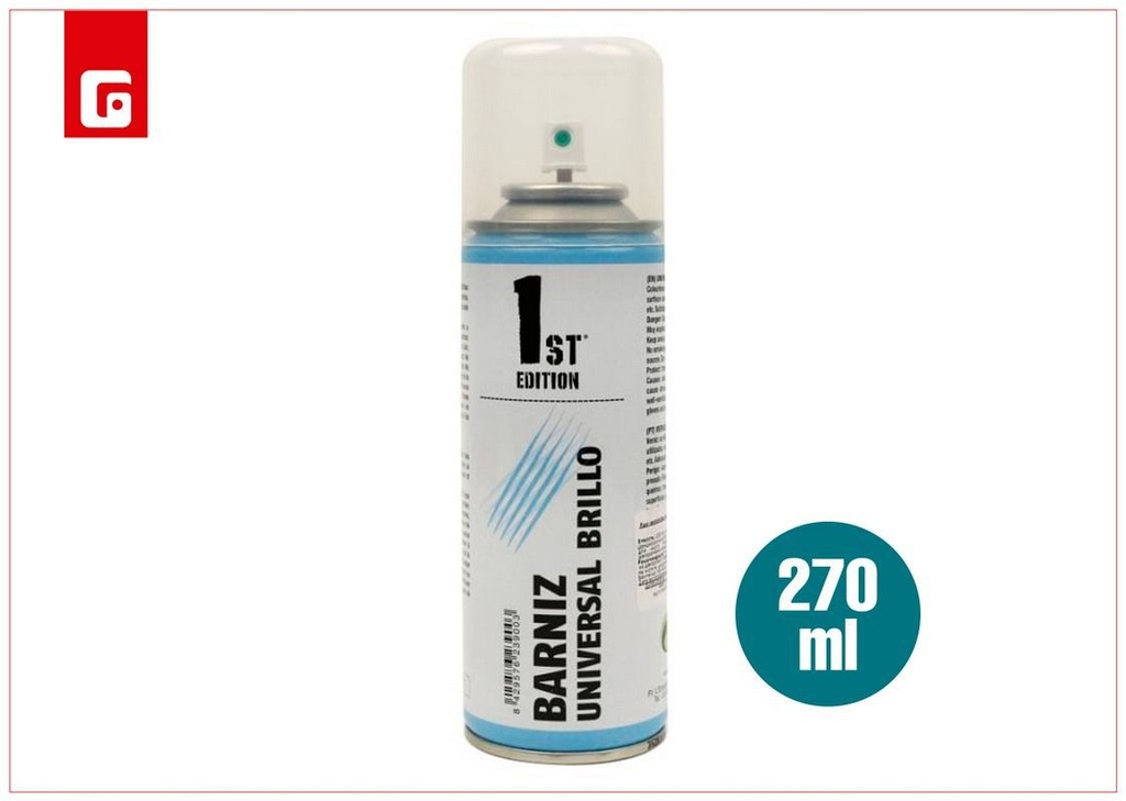  Spray barniz universal brillo 270ml para acabo de pintura 