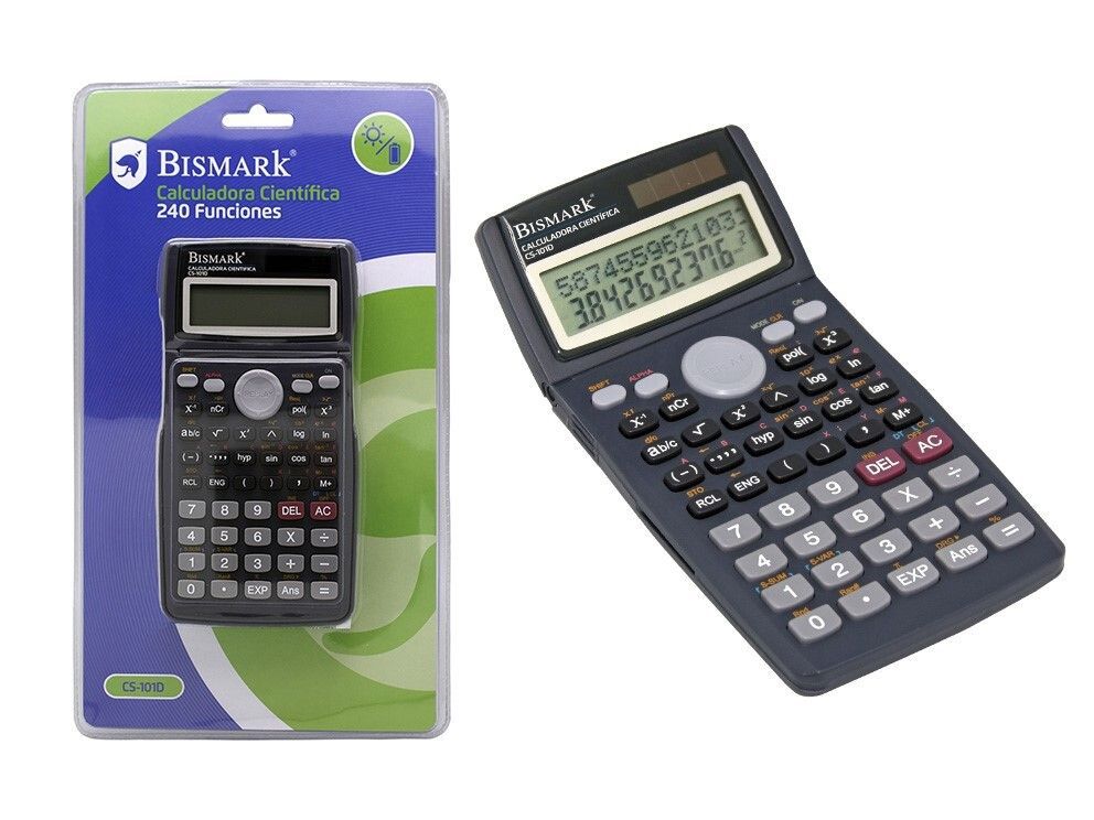 Calculadora científica Bismark CS101D 240 funciones - Material de oficina