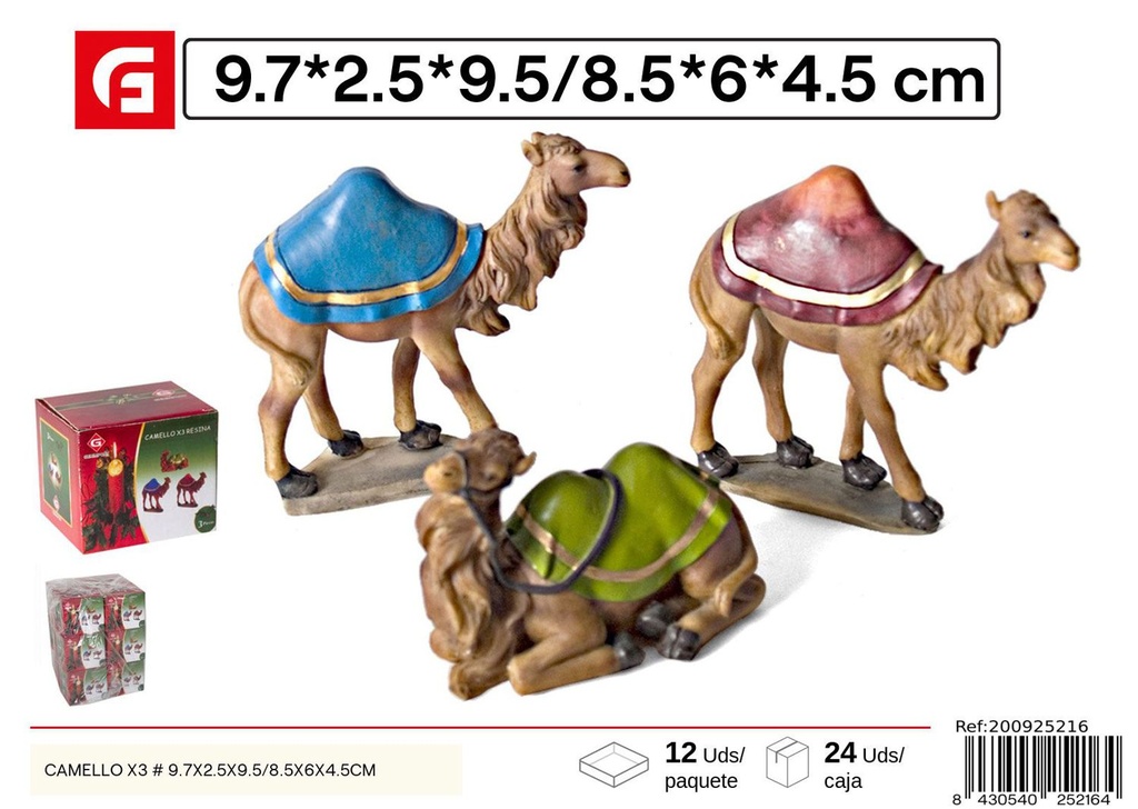 Figuras navideñas camellos x3 - Decoraciones para Navidad