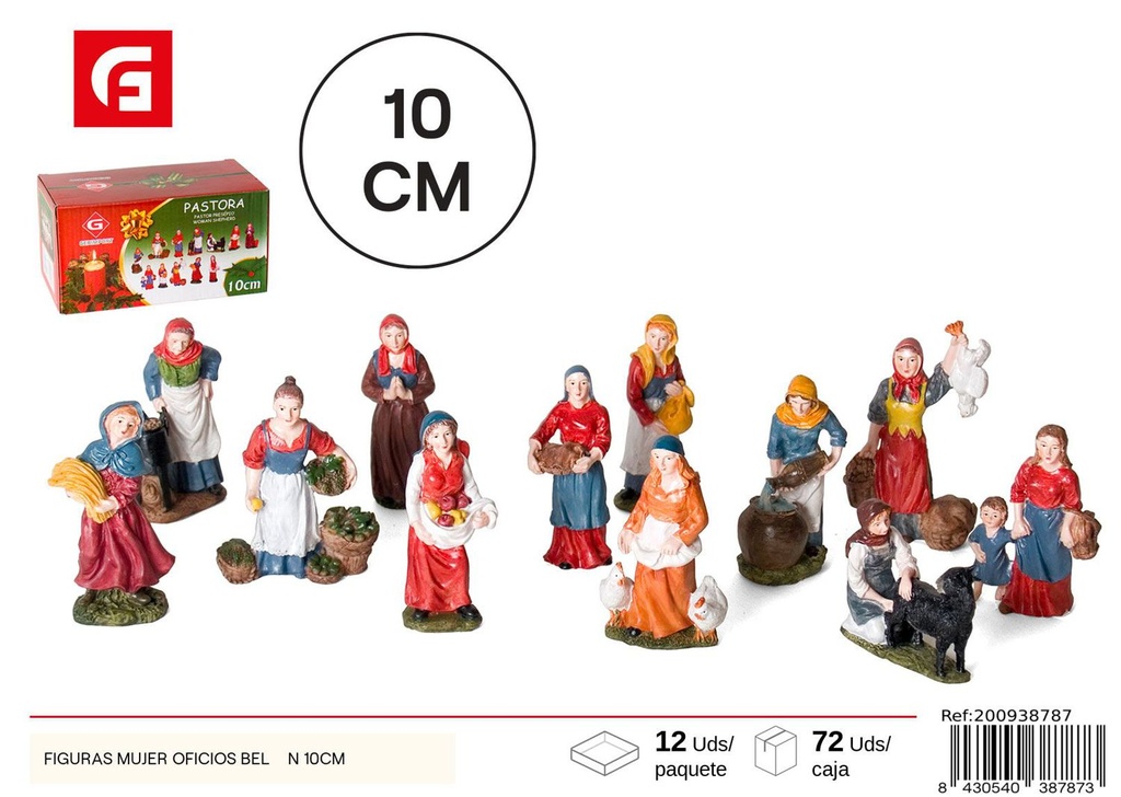 Figuras de Navidad 10cm - Decoración para el belén