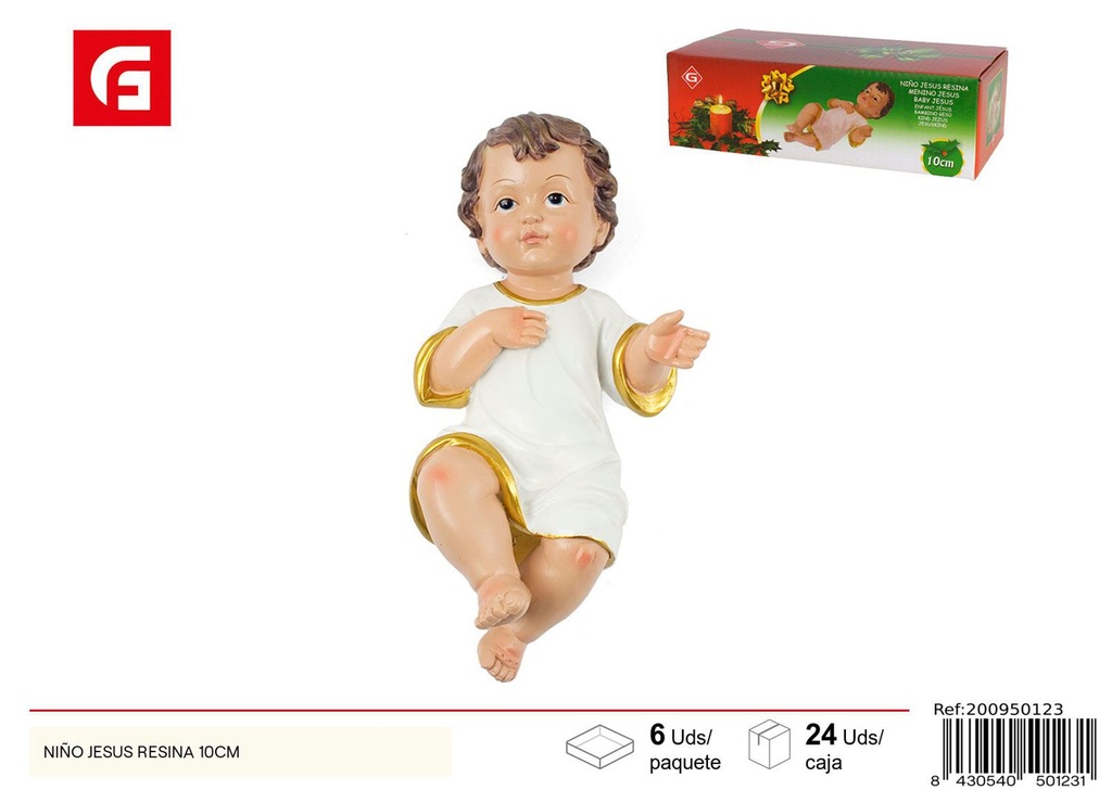 Niño Jesús resina 10CM - Figuras de Navidad