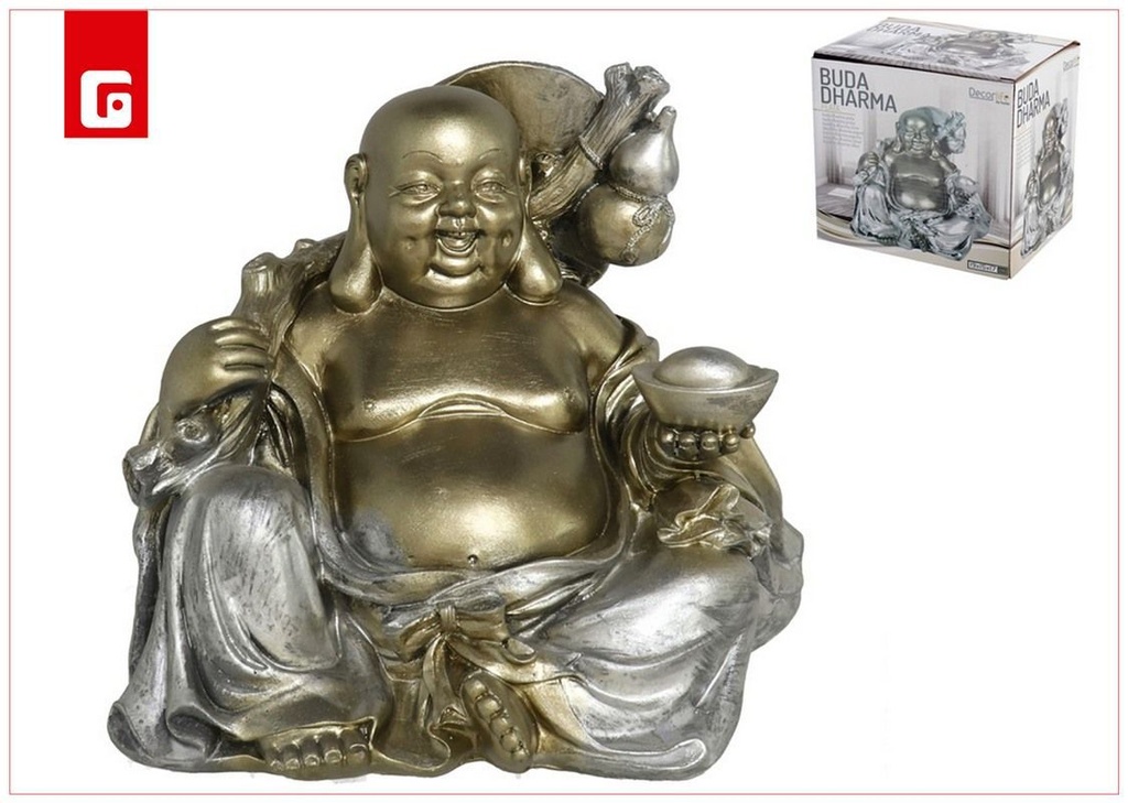 Buda Dharma 17 cm de resina - Decoración para el hogar