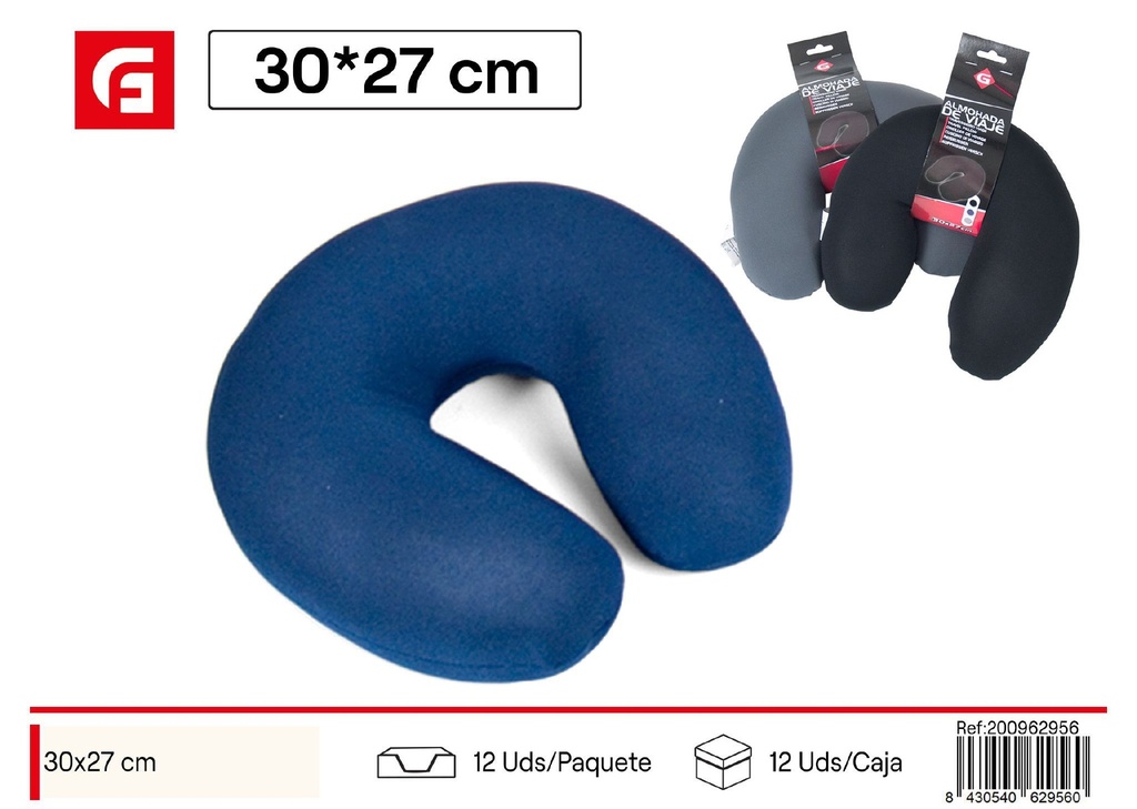 Almohada de viaje 30x27 surtida - Accesorios de viaje