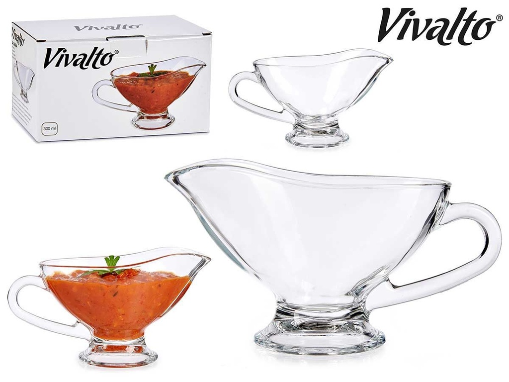 Salsas de vidrio grande 300 ml - Utensilios para servir