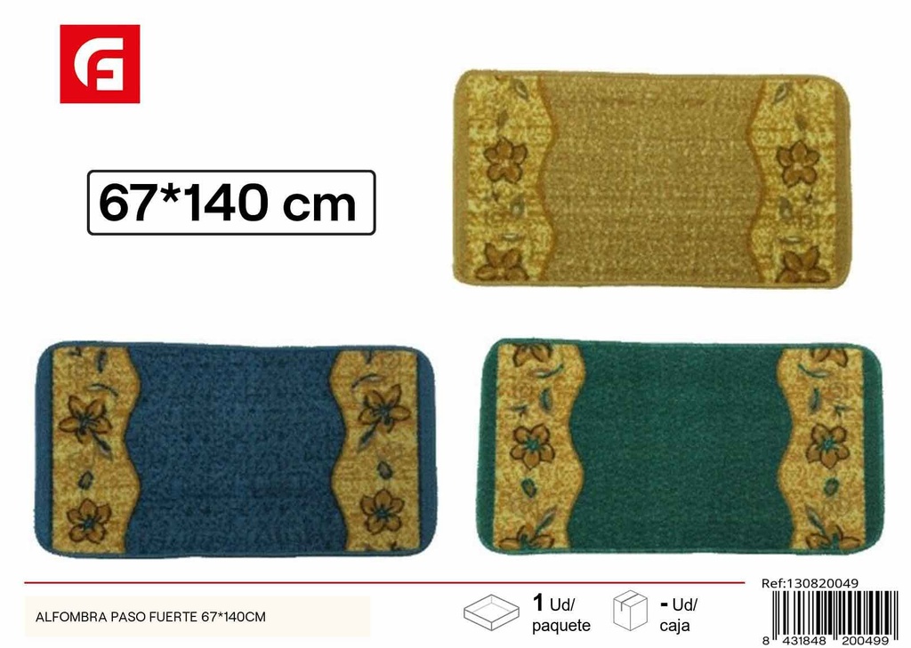 Alfombra paso fuerte 67x140cm - Textiles y decoración del hogar