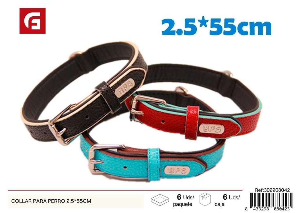 Collar para perro 2.5*55cm - Correas y collares para mascotas