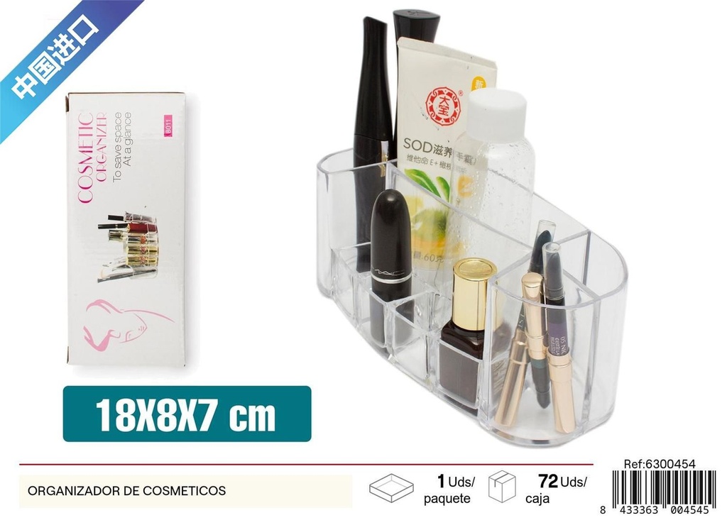 Organizador de cosméticos en caja - Accesorios de plástico para el hogar