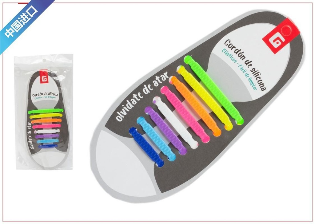 Cordón de zapato de silicona colorido - Accesorios de calzado