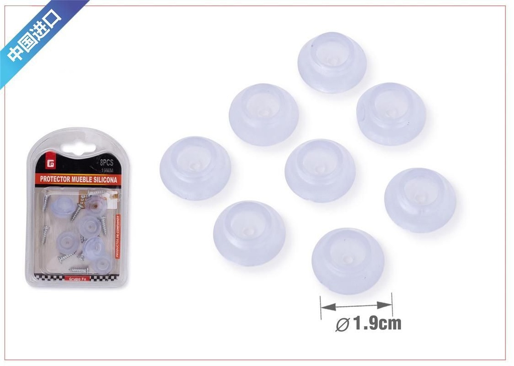 Protector de patas 19mm para muebles y suelos