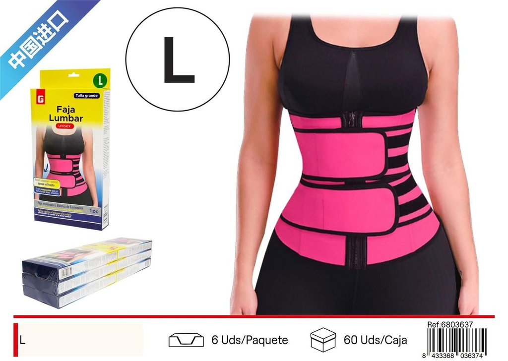 Faja compresión tamaño L - Productos de fitness
