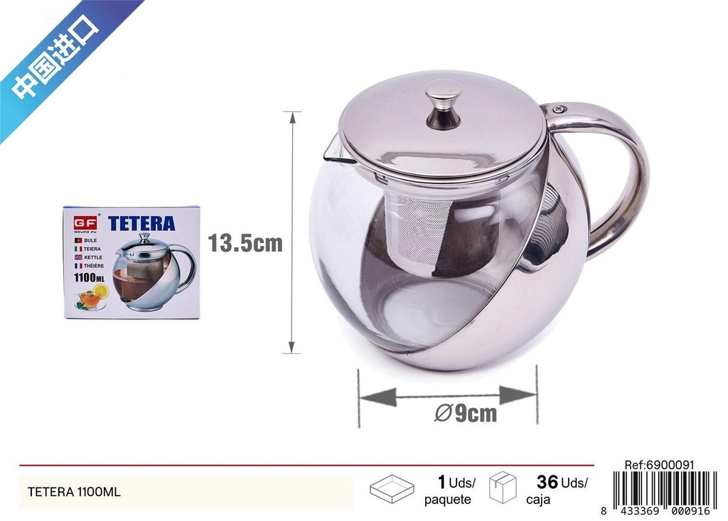 Tetera 1100ml - Utensilios de cocina