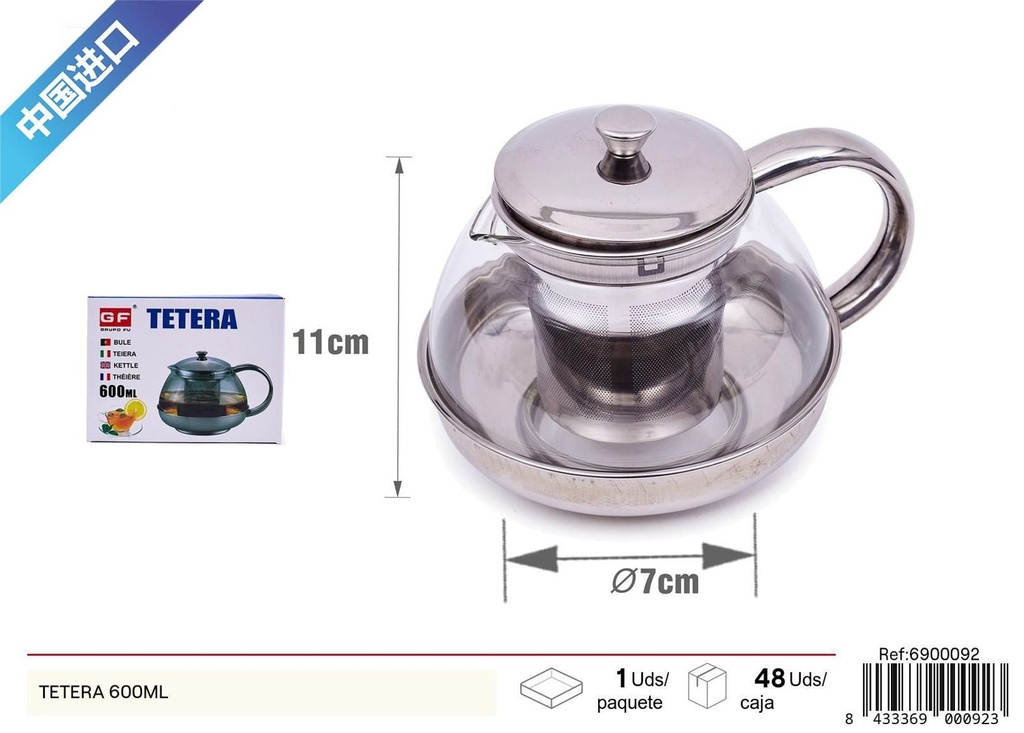 Tetera 600ml - Utensilios de cocina y té