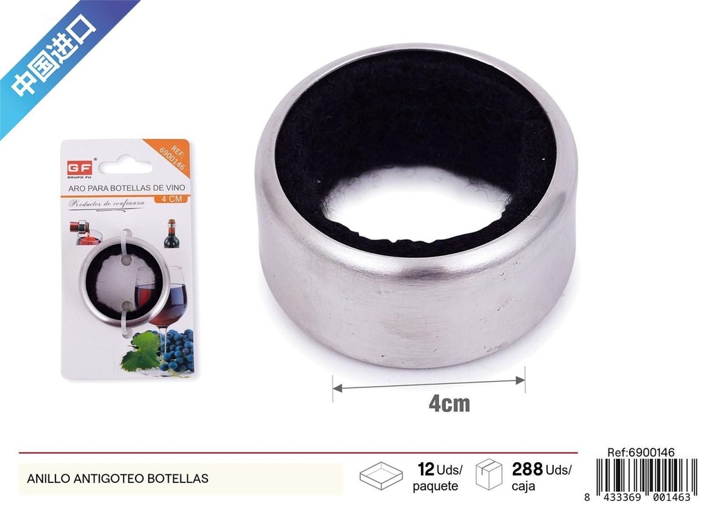 Anillo antigoteo para botellas - Utensilios de cocina