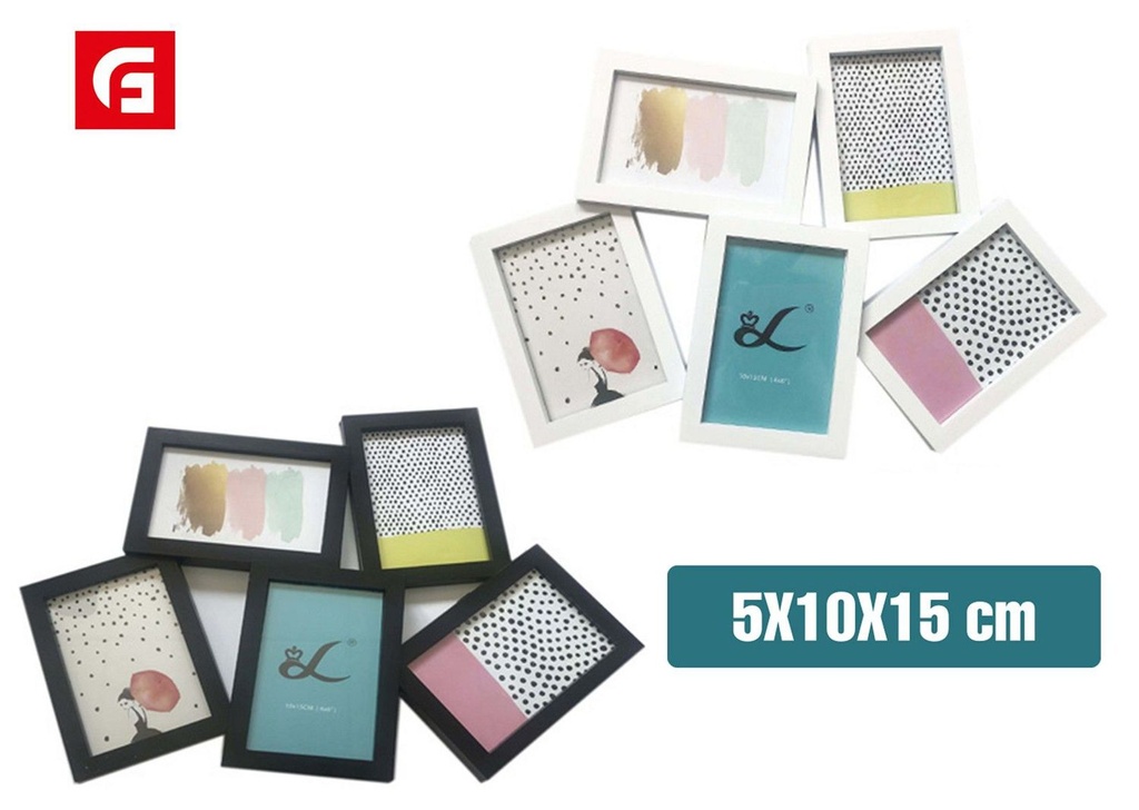 Portafoto plástico 5x10x15 cm - Decoración para fotos